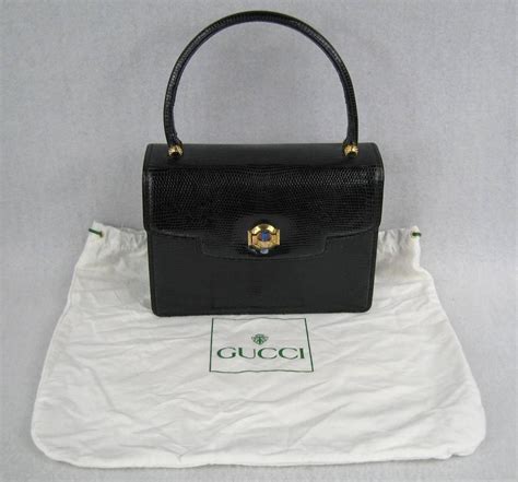 vintage black gucci handbag